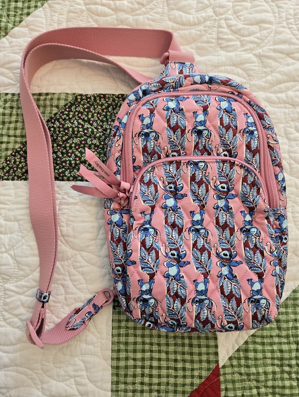 Vera Bradley DisneyLilo & Stitch Surfboard Stitch Lorman Cotton Sling Bag $85